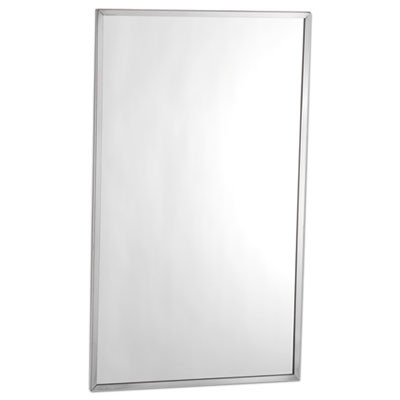Channel-Framed Mirror, Rectangular, 18"w x 24"h