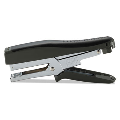 B8 Xtreme Duty Plier Stapler, Soft Rubber Handle, 45-Sheet Capacity, 0.25" To 0.38" Staples, 2.5" Throat, Black/Charcoal Gray