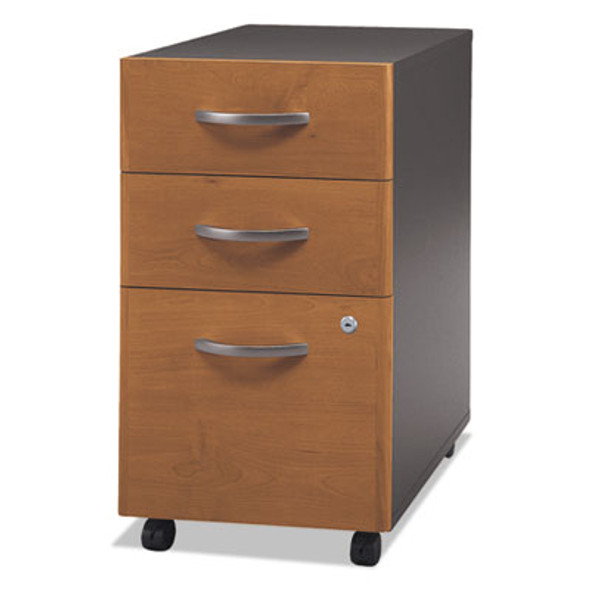 Series C Mobile Pedestal File, Left/Right, 3-Drawers: Box/Box/File, Legal/Letter/a4/a5, Cherry/Gray, 15.75" X 20.25" X 27.88"