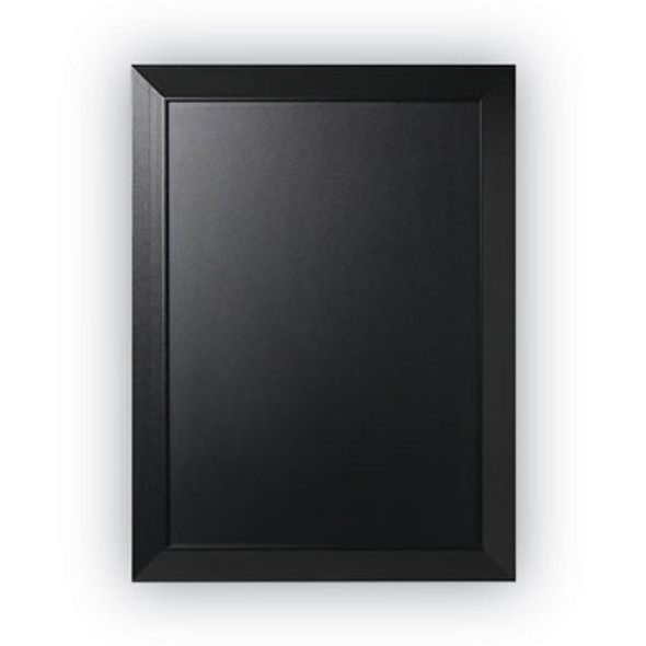 Kamashi Chalk Board, 36" x 24", Black Surface, Black Wood Frame