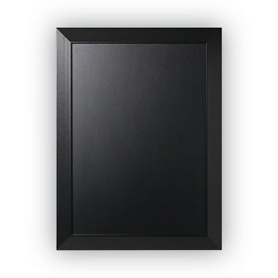 Kamashi Chalk Board, 36" x 24", Black Surface, Black Wood Frame