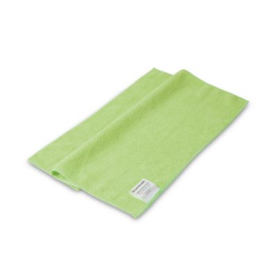 Microfiber Cleaning Cloths, 16 X 16, Green, 24/Pack