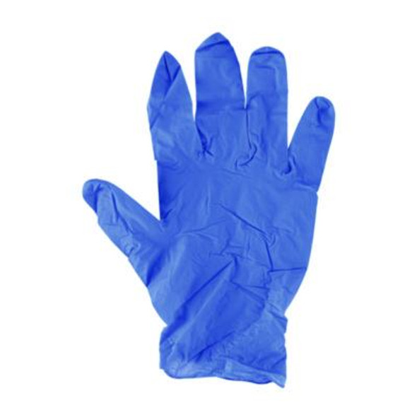 380 Series Disposable General-Purpose Nitrile Gloves, Powder-Free, Large, 4 Mil Thick, 9.5" Long, Blue, 100/Box