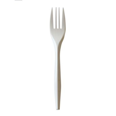 Mediumweight Polypropylene Cutlery, Fork, 5.51", Plastic, White, 1,000/Carton