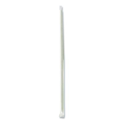 Wrapped Jumbo Straws, 10.25", Polypropylene, Clear, 500/Pack, 4 Packs/Carton