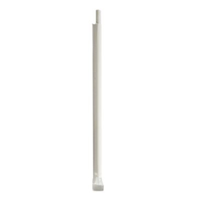Wrapped Jumbo Paper Straws, 7.75", Paper, White, 320/Pack, 4 Packs/Carton