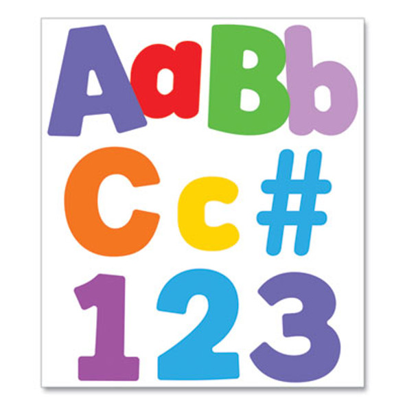Ez Letter Combo Packs, 4" Tall, Assorted Color Splash Character Colors, 219 Pieces
