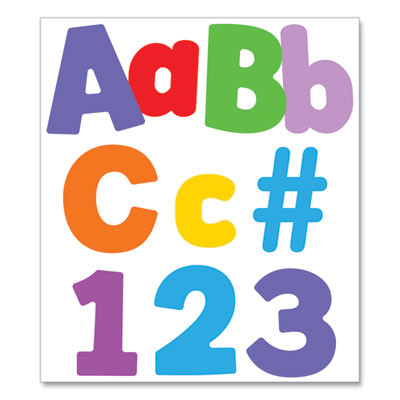 Ez Letter Combo Packs, 4" Tall, Assorted Color Splash Character Colors, 219 Pieces