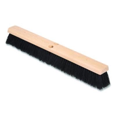 Flo-Pac Fine Floor Sweeps, 3" Black Tampico Bristles, 24" Brush, 12/Carton