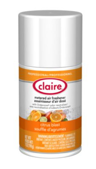 Metered Air Freshener, 7 Oz Aerosol Spray, Citrus Blast, 12/Carton