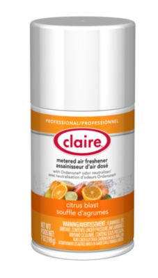 Metered Air Freshener, 7 Oz Aerosol Spray, Citrus Blast, 12/Carton