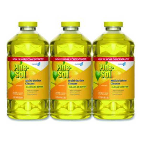 Cloroxpro Multi-Surface Cleaner Concentrated, Lemon Fresh Scent, 80 Oz Bottle, 3/Carton