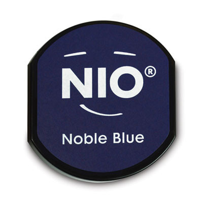 Ink Pad For Nio Stamp With Voucher, 2.75" x 2.75", Noble Blue