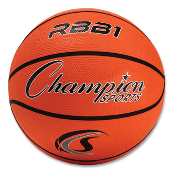 Rubber Sports Ball, Basketball, No. 7 Size, Orange