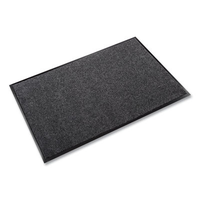 Ecostep Wiper Mat, Rectangular, Charcoal Gray Cut Pile Surface, 36" x 48"