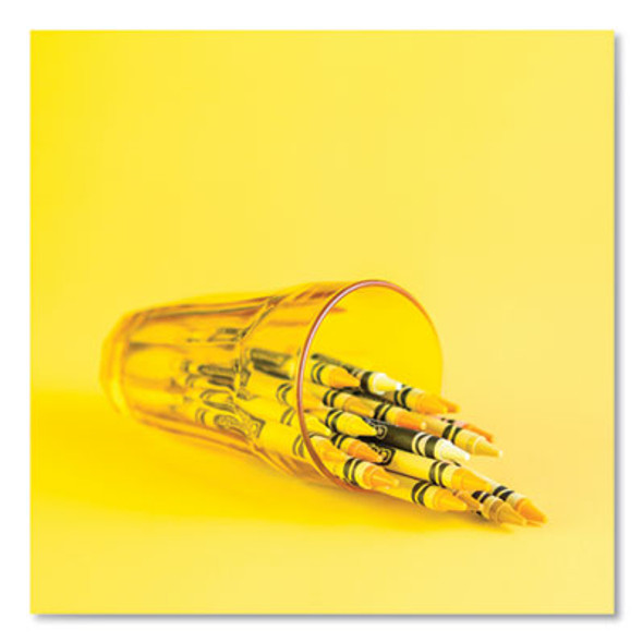 Bulk Crayons, Regular Size, 0.31" x 3.63", Yellow, 12/Box