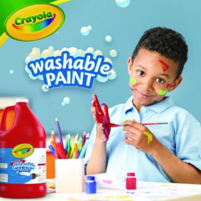 Washable Paint, Red, 1 Gal Bottle