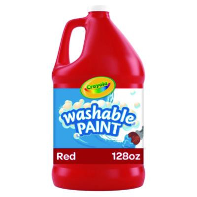 Washable Paint, Red, 1 Gal Bottle