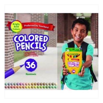 Short-Length Colored Pencil Set, 3.3 Mm, 2B, Assorted Lead And Barrel Colors, 36/Pack