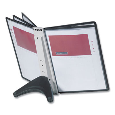 Sherpa Soho Document Holder, 10 Panels, 13.5 x 3 x 10.38, Black Borders