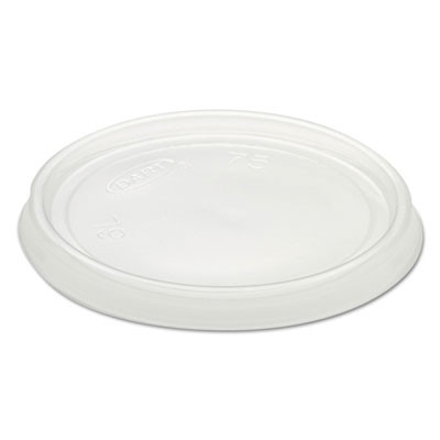 Non-Vented Container Lids, Clear, Plastic, 100/Pack, 10 Packs/Carton