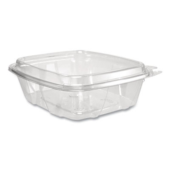 Clearpac Safeseal Tamper-Resistant/Evident Containers, Domed Lid, 24 Oz, Clear, Plastic, 100/Bag, 2 Bags/Carton