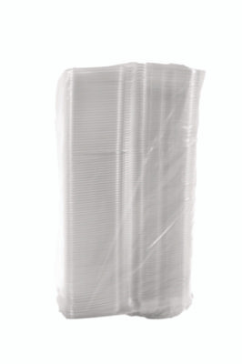 Clearpac Safeseal Tamper-Resistant/Evident Containers, Domed Lid, 24 Oz, Clear, Plastic, 100/Bag, 2 Bags/Carton