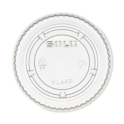 Portion/Souffle Cup Lids, Fits 3.25 Oz/4 Oz/5.5 Oz Portion Containers, Plastic, Clear, 125/Sleeve, 20 Sleeves/Carton