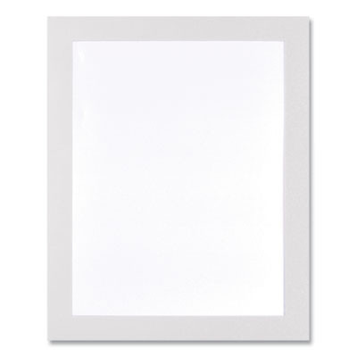 Self Adhesive Sign Holders, 11 x 17, Clear With White Border, 2/Pack