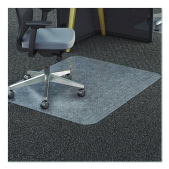 Clear All Day Use Chair Mat For Flat To Extra-High/Plush Pile Carpeted Floors, Rectangular, Straight Edges, 36" x 48", Clear