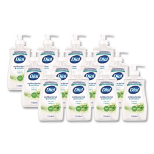 Antibacterial Liquid Hand Soap, Aloe Scent, 11 Oz, 12/Carton