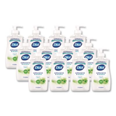 Antibacterial Liquid Hand Soap, Aloe Scent, 11 Oz, 12/Carton