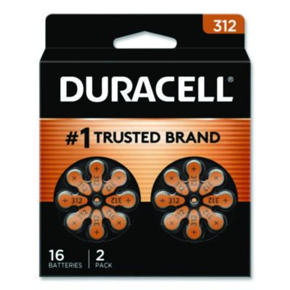 Hearing Aid Battery, #312, 16/Pack