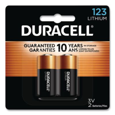 Specialty High-Power Lithium Battery, 123, 3 V, 2/Pack