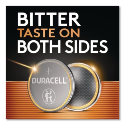 Lithium Coin Batteries With Bitterant, 2032, 6/Pack