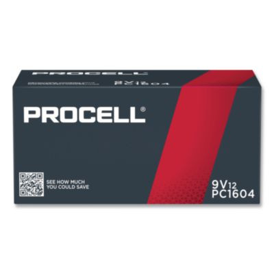 Professional Alkaline 9V Batteries, 12/Box
