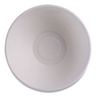 Vanguard Renewable And Compostable Sugarcane Bowls, 32 Oz, White, 400/Carton