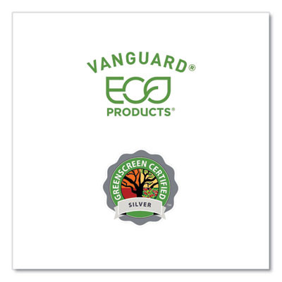 Vanguard Renewable And Compostable Sugarcane Plates, 10 x 10, White, 250/Carton