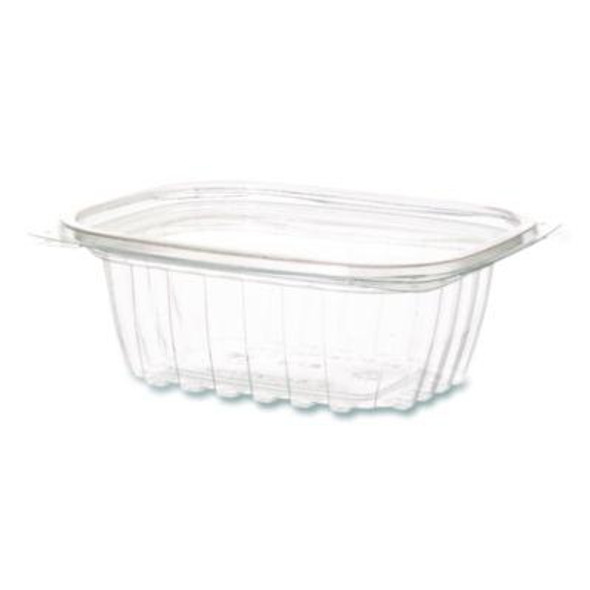 Renewable And Compostable Rectangular Deli Containers With Lid, 12 Oz, 2 x 4 x 2, Clear, Plastic, 100/Pack, 3 Packs/Carton