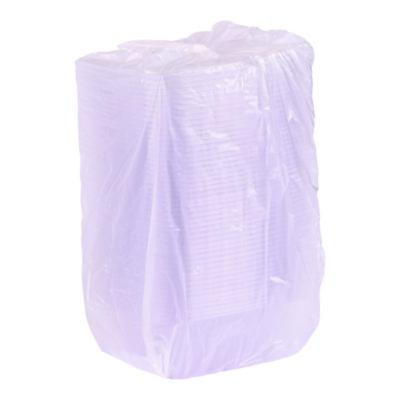 Renewable And Compostable Rectangular Deli Containers, 32 Oz, 7.5 x 6.5 x 3, Clear, Plastic, 50/Pack, 4 Packs/Carton