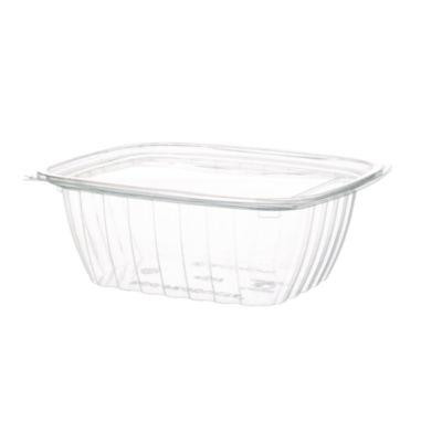 Renewable And Compostable Rectangular Deli Containers, 32 Oz, 7.5 x 6.5 x 3, Clear, Plastic, 50/Pack, 4 Packs/Carton