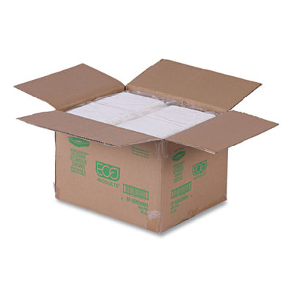 Vanguard Worldview Renewable And Compostable Sugarcane Take-Out Containers, 16 Oz, 7 x 5 x 1, White, 400/Carton