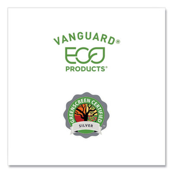 Vanguard Worldview Renewable And Compostable Sugarcane Take-Out Containers, 47 Oz, 9 x 9 x 1.5, White, 200/Carton