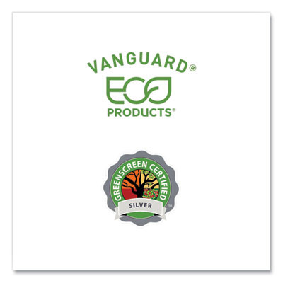 Vanguard Worldview Renewable And Compostable Sugarcane Take-Out Containers, 47 Oz, 9 x 9 x 1.5, White, 200/Carton