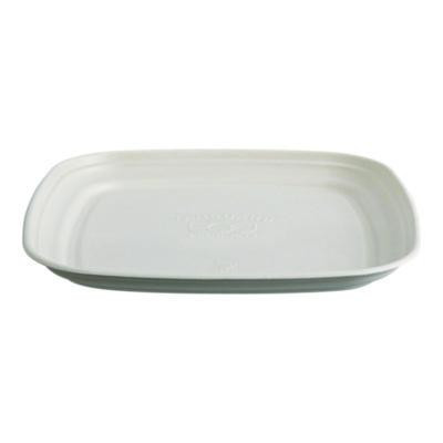 Regalia Renewable Sugarcane Tray, 9.06 x 14.37, White, Sugarcane, 100/Carton