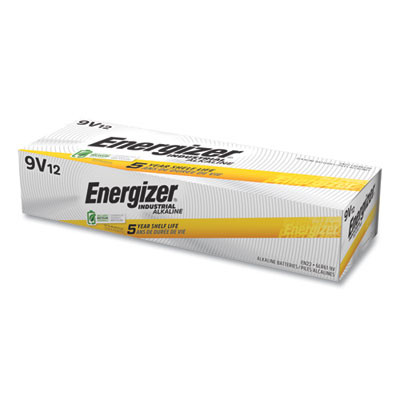 Industrial Alkaline 9v Batteries, 12/Box