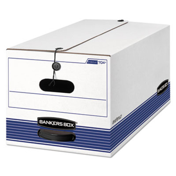 Stor/File Medium-Duty Strength Storage Boxes, Letter Files, 12" X 24.13" X 10.25", White, 20/Carton