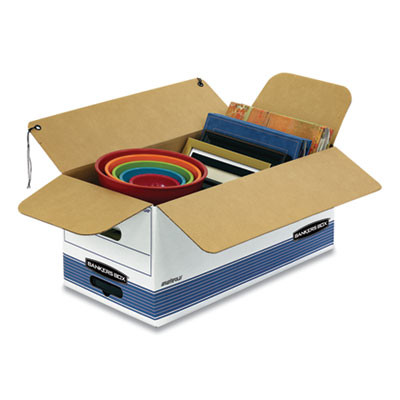 Stor/File Medium-Duty Strength Storage Boxes, Letter Files, 12" X 24.13" X 10.25", White, 20/Carton