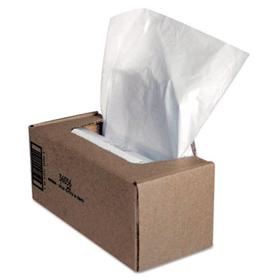 Shredder Waste Bags, 25 Gal Capacity, 50/Carton