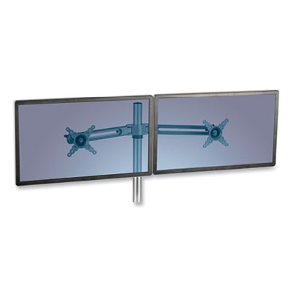 Lotus Dual Monitor Arm Kit, For 26" Monitors, Silver, Supports 13 Lb